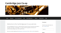 Desktop Screenshot of cambridgejazzcoop.org.uk