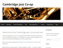 Tablet Screenshot of cambridgejazzcoop.org.uk